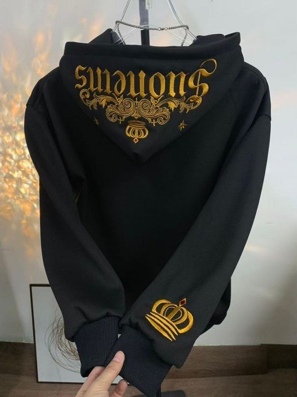 Streetwear Brand Hoodies - Retro Amerikan Nakışlı Kadın Kapüşonlu Sweatshirt