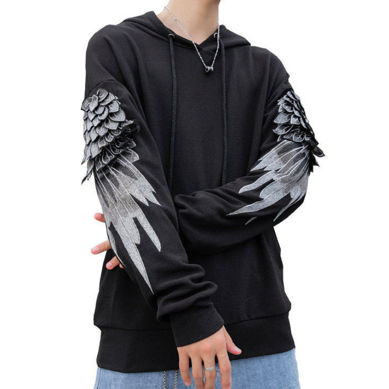 Streetwear Brand Hoodies - Erkekler için kazak kapüşonlu işlemeli erkek