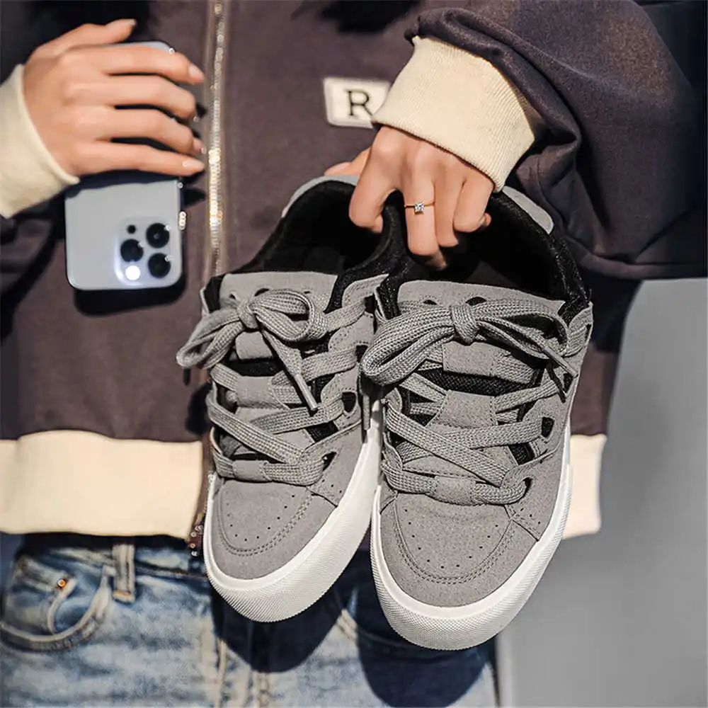 Streetwear Brand Model - Bağlama ile Hiphop kadın okul ayakkabısı