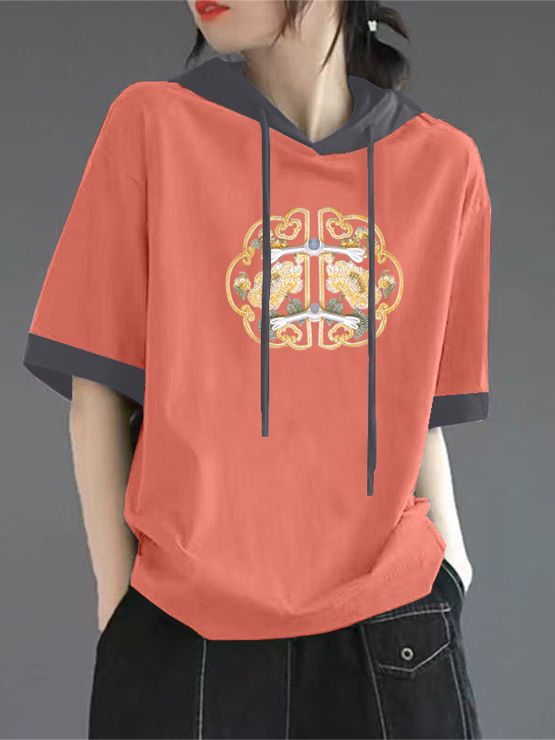 Kırmızı Saf Pamuk Kısa Kollu T - Streetwear Brand Hoodies incelemesi ve fiyatı