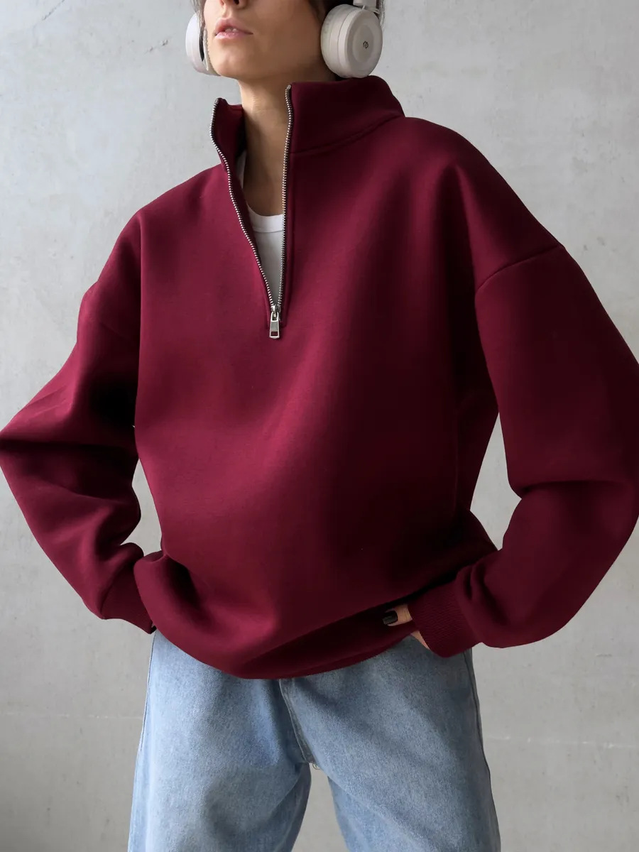 Amerikan Retro Yarım Fermuar A - Streetwear Brand Hoodies incelemesi ve fiyatı