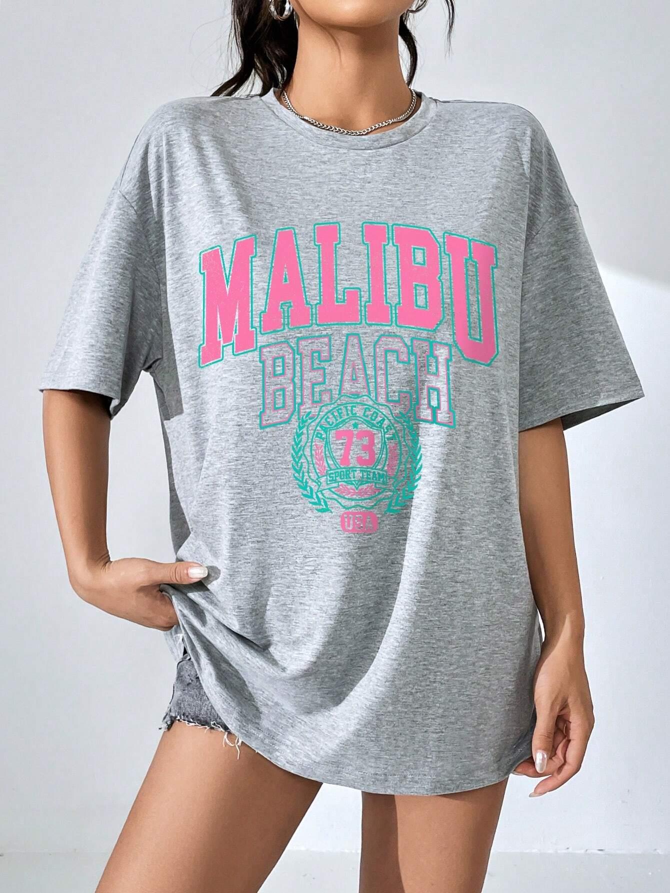 Malibu Plaj Mektup Baskı Baskı - Streetwear Clothing Brands incelemesi ve fiyatı