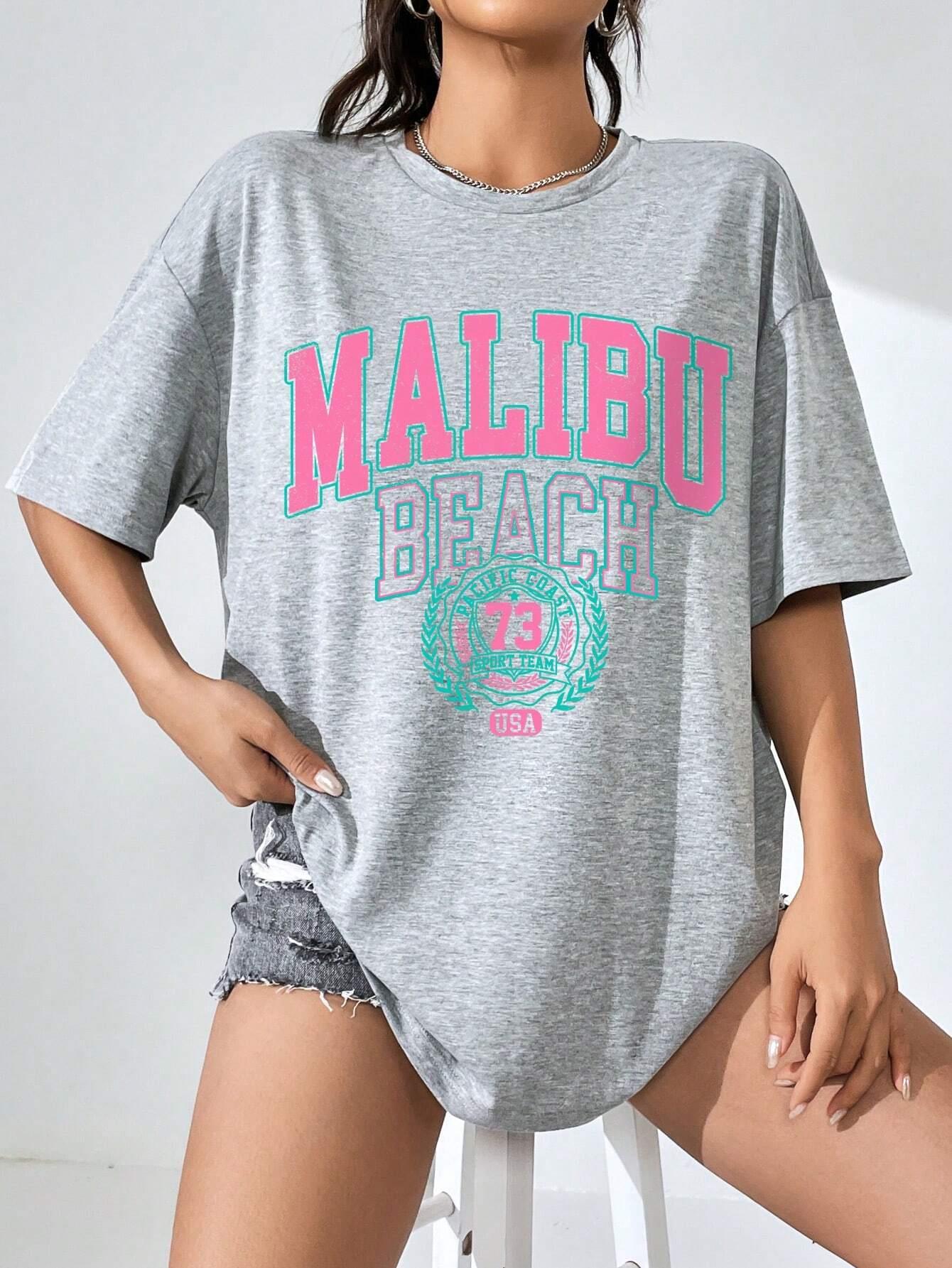 Malibu Plaj Mektup Baskı Baskı - Streetwear Clothing Brands incelemesi ve fiyatı