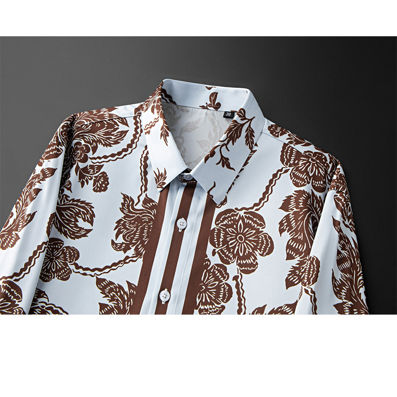 Marka Çiçek Baskılı erkek göml - Streetwear Brand With Flowers incelemesi ve fiyatı