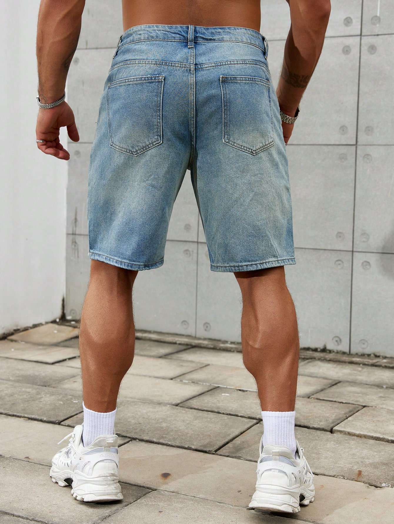 Yeni moda Mens yırtık kısa kot - Streetwear Clothing Brands incelemesi ve fiyatı