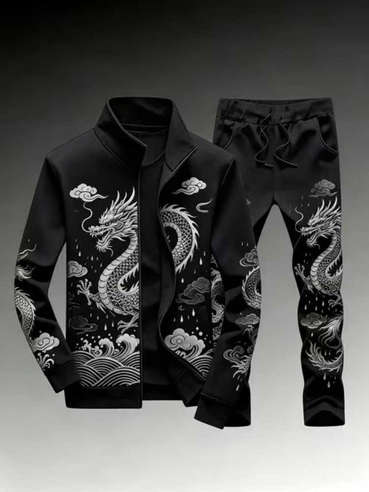 Büyük Beden Erkek Günlük Ejder - Streetwear Zipper incelemesi ve fiyatı