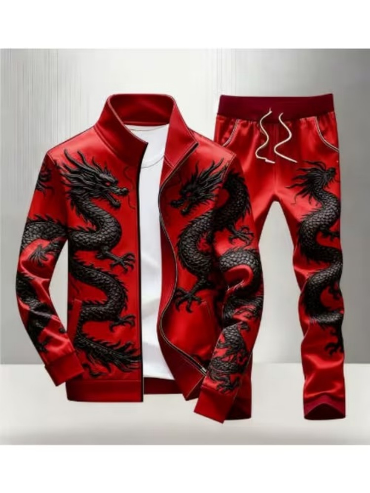 Büyük Beden Erkek Günlük Ejder - Streetwear Zipper incelemesi ve fiyatı