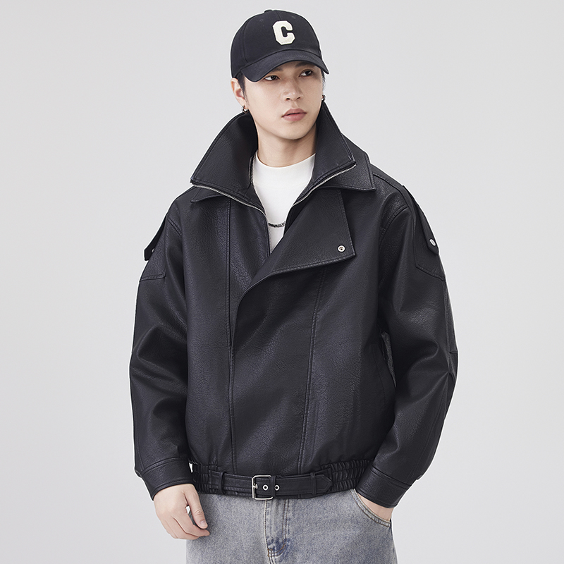 Sonbahar Kış Deri Ceket Erkekl - Streetwear Clothing Brands incelemesi ve fiyatı