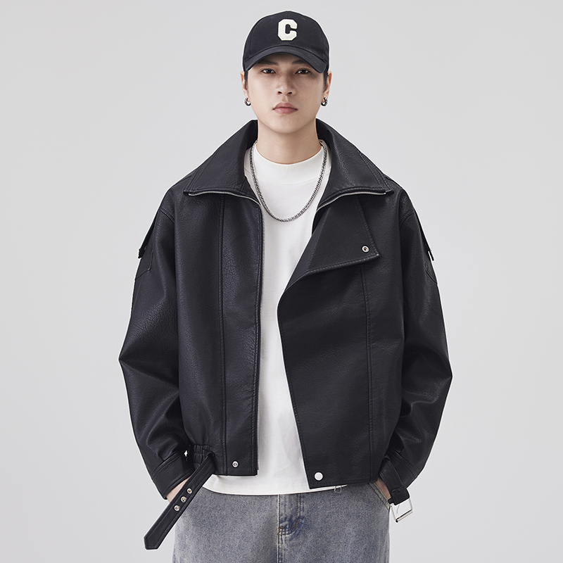 Sonbahar Kış Deri Ceket Erkekl - Streetwear Clothing Brands incelemesi ve fiyatı