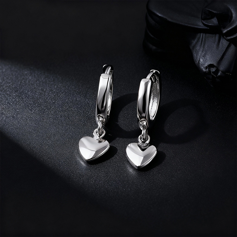 925 Ayar Gümüş Kalp Küpe Kadın - Chrome Hearts Ring incelemesi ve fiyatı