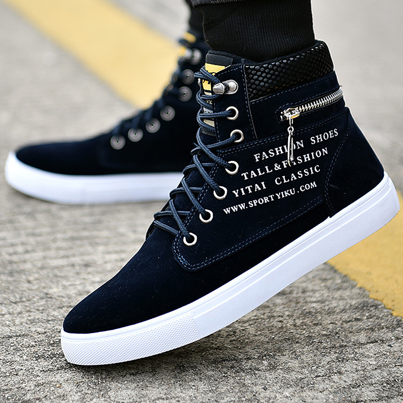 Erkek Siyah Yüksek Bilekli Spo - Streetwear Zipper incelemesi ve fiyatı