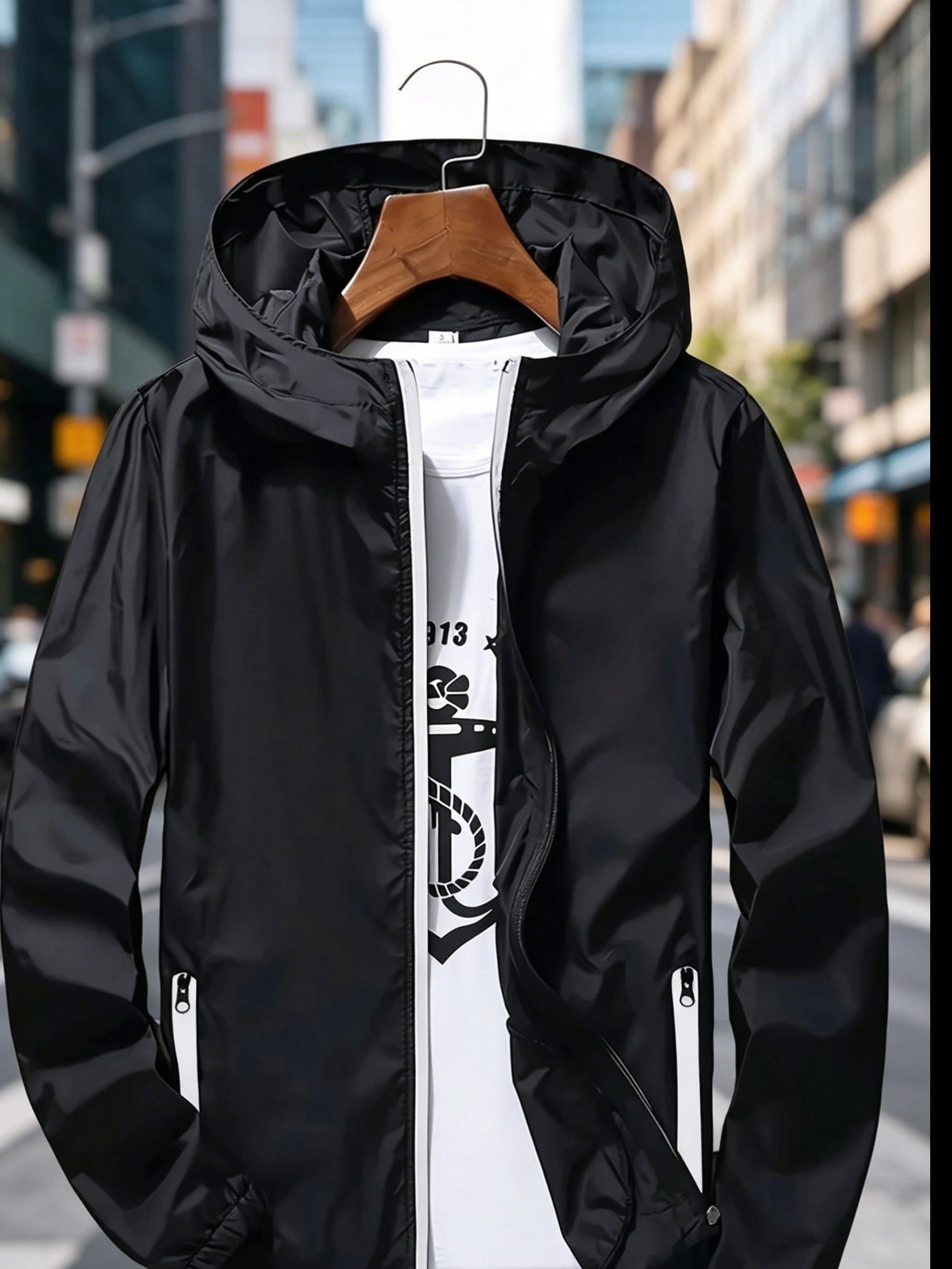 Erkek Premium Hafif Kapüşonlu  - Streetwear Zipper incelemesi ve fiyatı