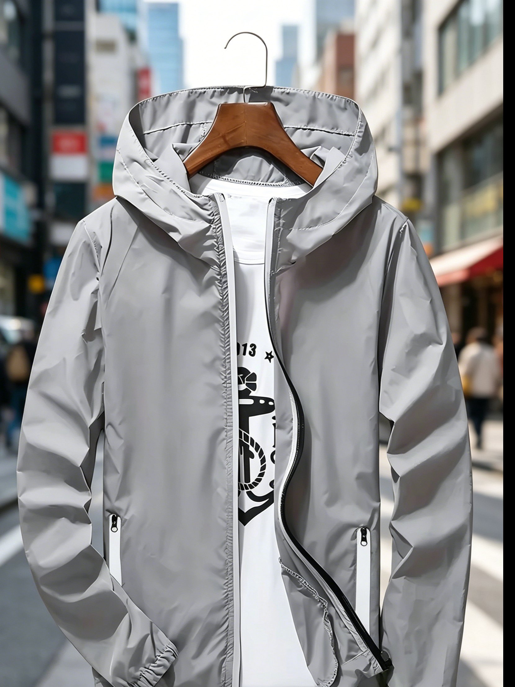 Erkek Premium Hafif Kapüşonlu  - Streetwear Zipper incelemesi ve fiyatı