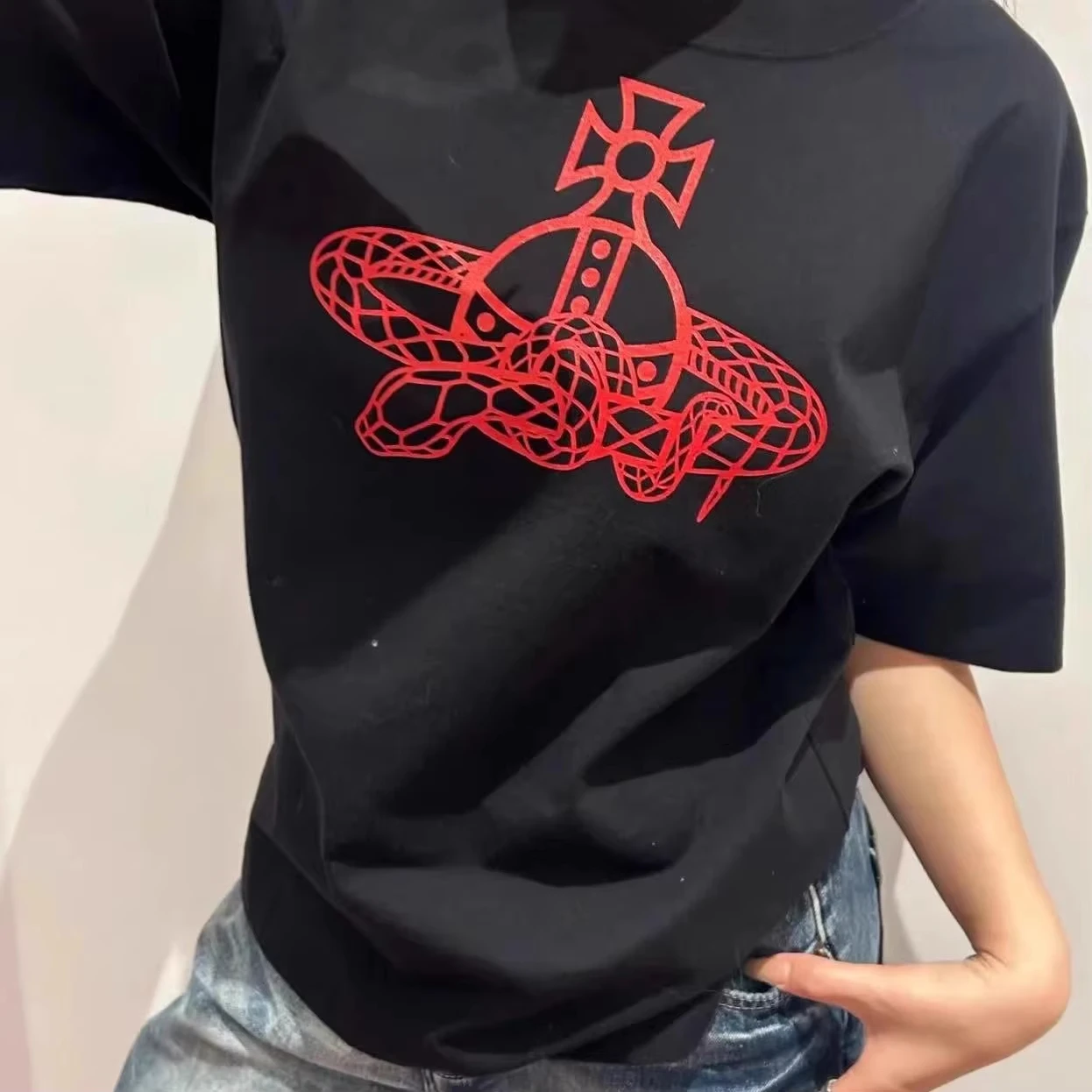 Kişilik Yılan Baskı Grafik Tiş - Streetwear Clothing Brands incelemesi ve fiyatı